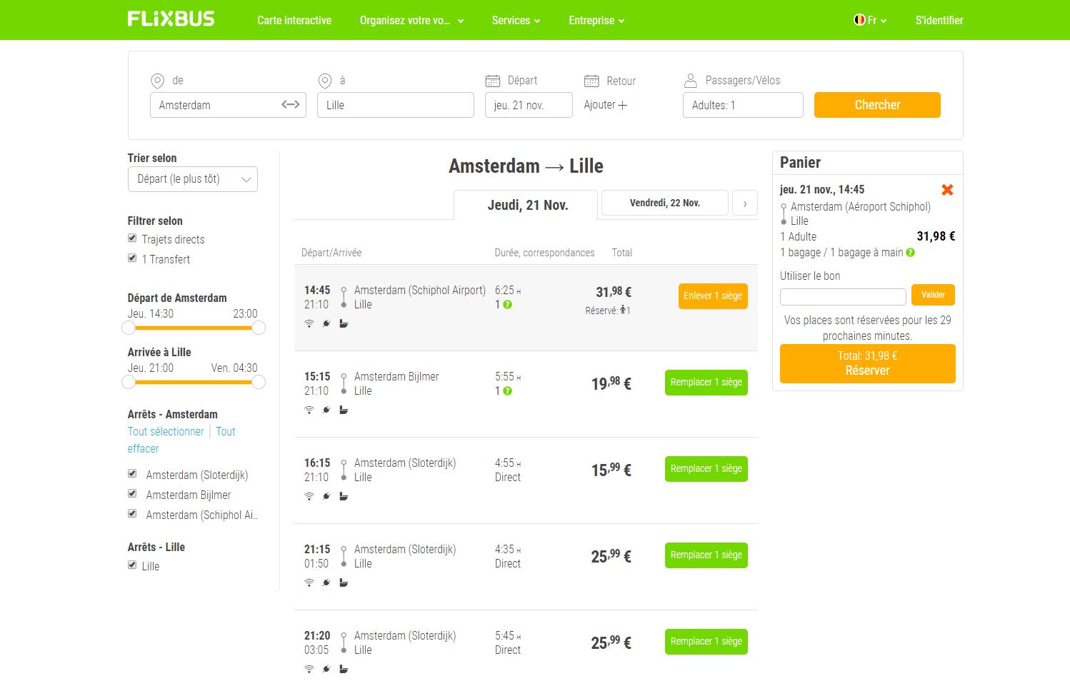 Code promo FlixBus : - 10 € en février 2026 (Belgique)