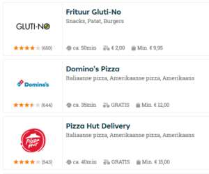 pizza bestellen 3 keuzes