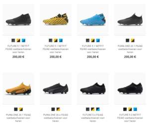 8 voetbalschoenen van Puma