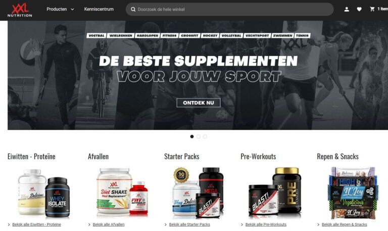 xxl nutrition promotie