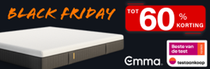 BLACK FRIDAY DEALS: Tot 60% korting + 5% extra bij Emma Matras !