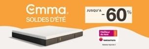 Soldes: jusqu'à - 60% chez Emma Matelas