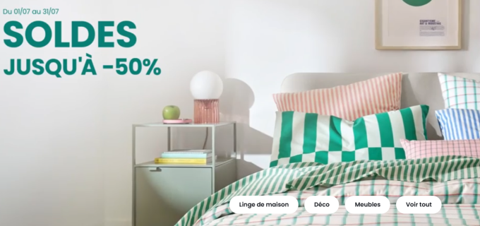 Jusqu’à -50% chez La Redoute : encore plus d’avantages pendant les soldes d’été
