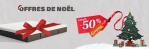 Profitez de jusqu’à -50 % sur tous les produits pour des fêtes tout confort ! Valable du 02/12 au 31/12